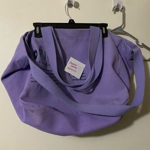 Lavender dew canvas tote